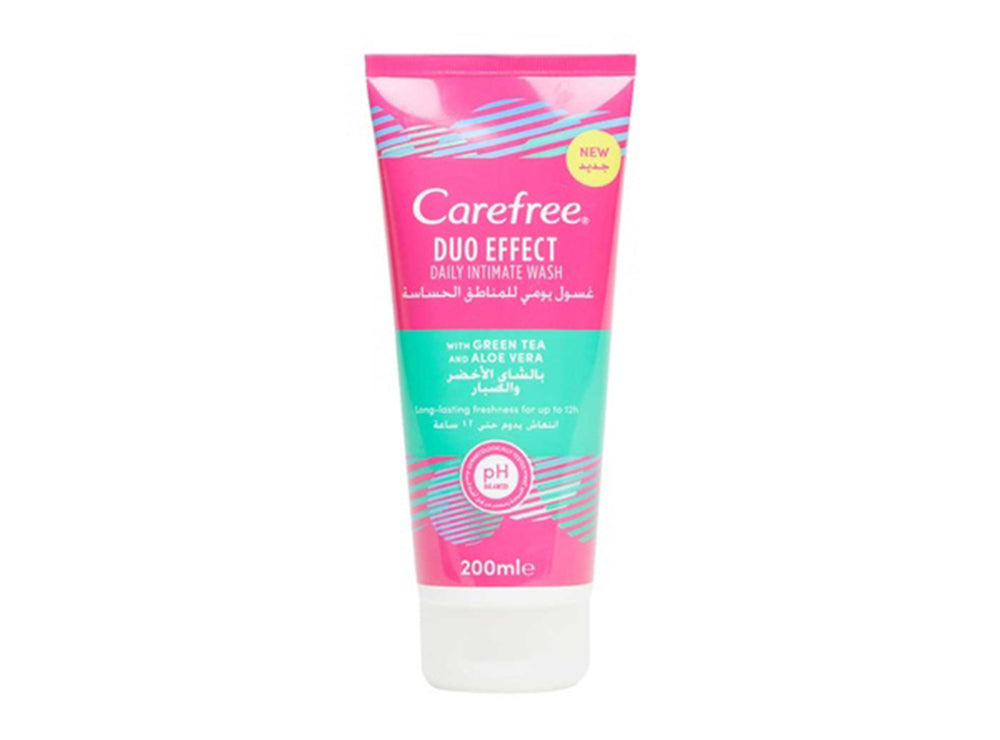Carefree Duo Effect Intimate Wash Green Tea Aloe