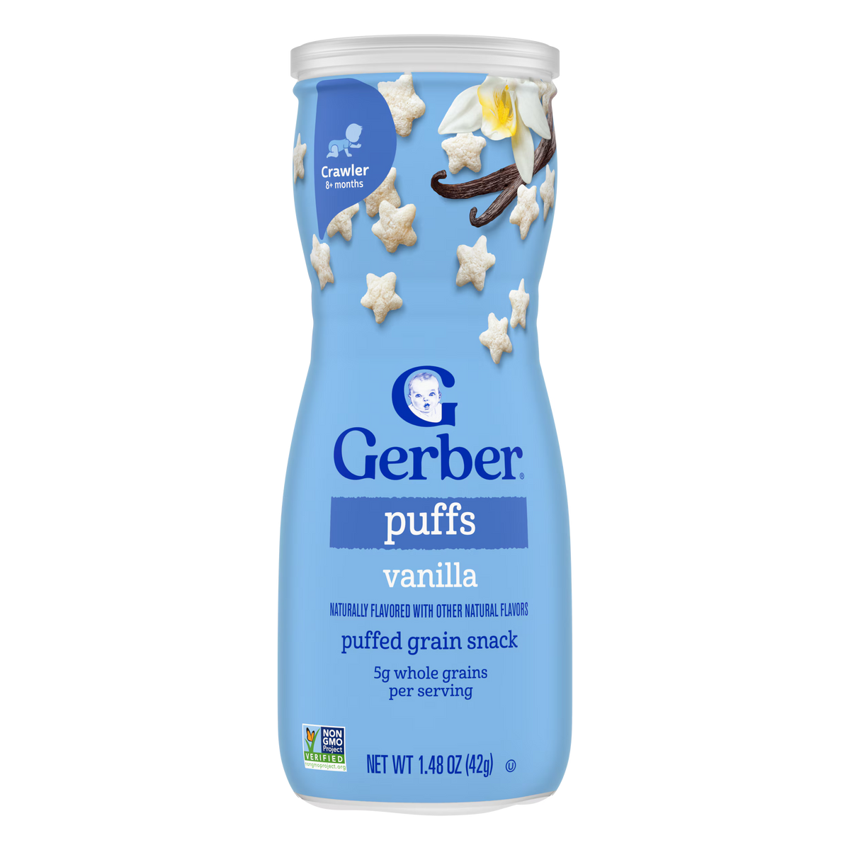 GERBER PUFFS VANILLA 42G