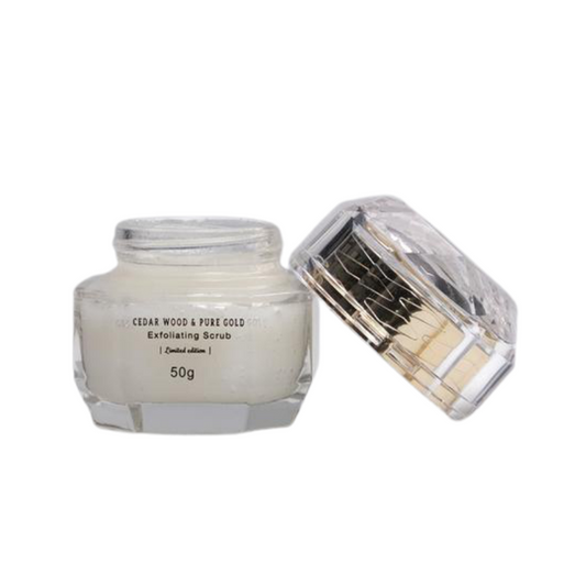 Khan El Saboun Cedar Wood & Pure Gold Exfoliating Face Scrub