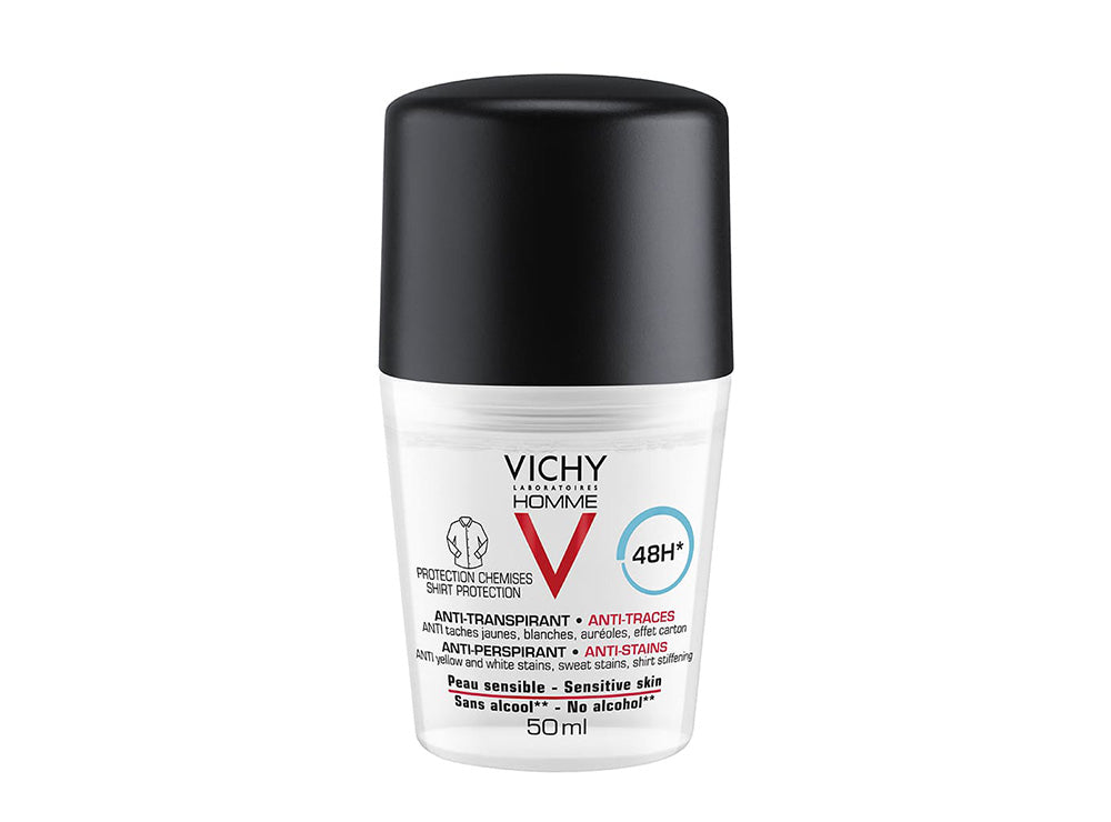 Vichy Deo Roll On Homme Anti Transpirant & Anti-Traces 48H