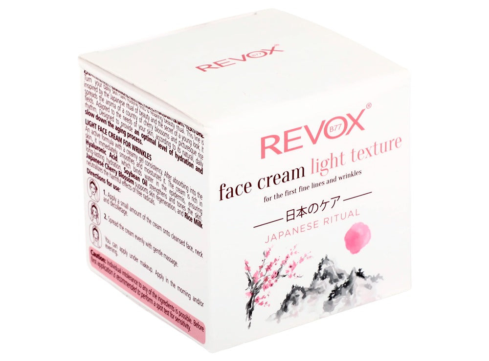 Revox Japanese Ritual Face Cream Light Texture