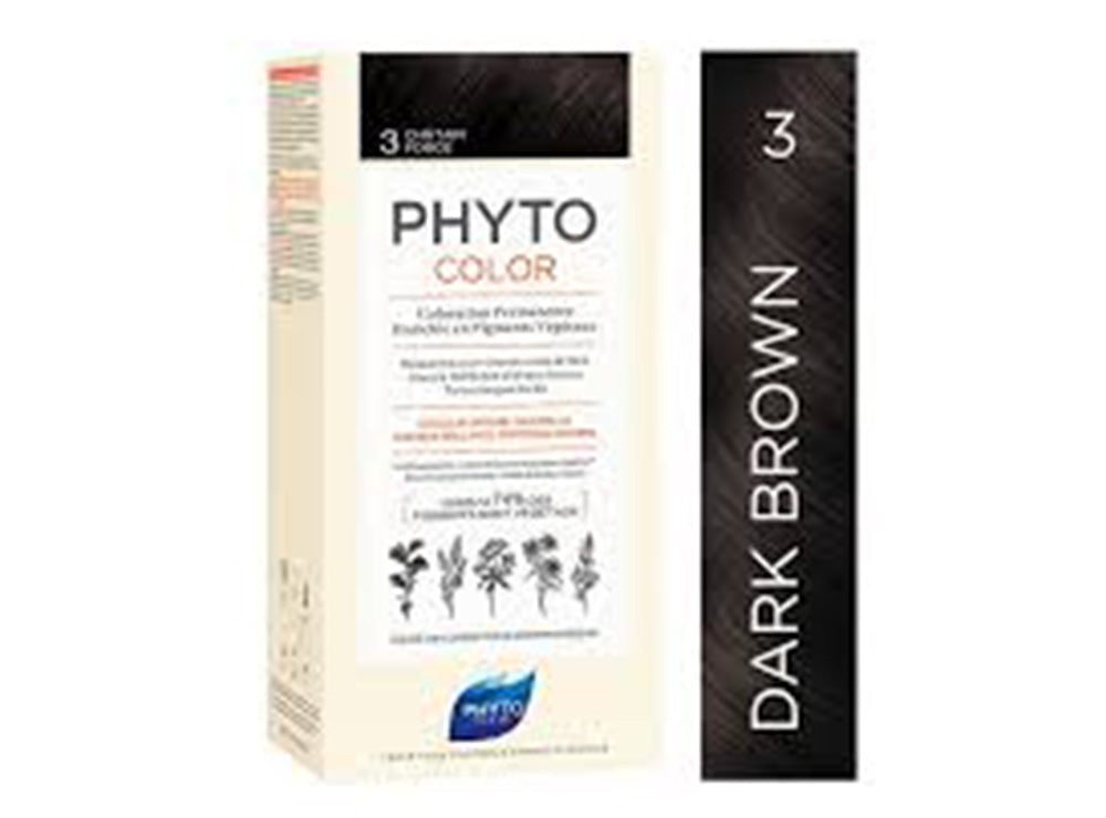 Phyto Hair Color Dark Brown 3