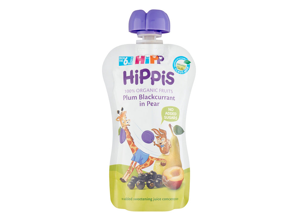 Hipp Pouch Plum Blackcurrant  In Pear