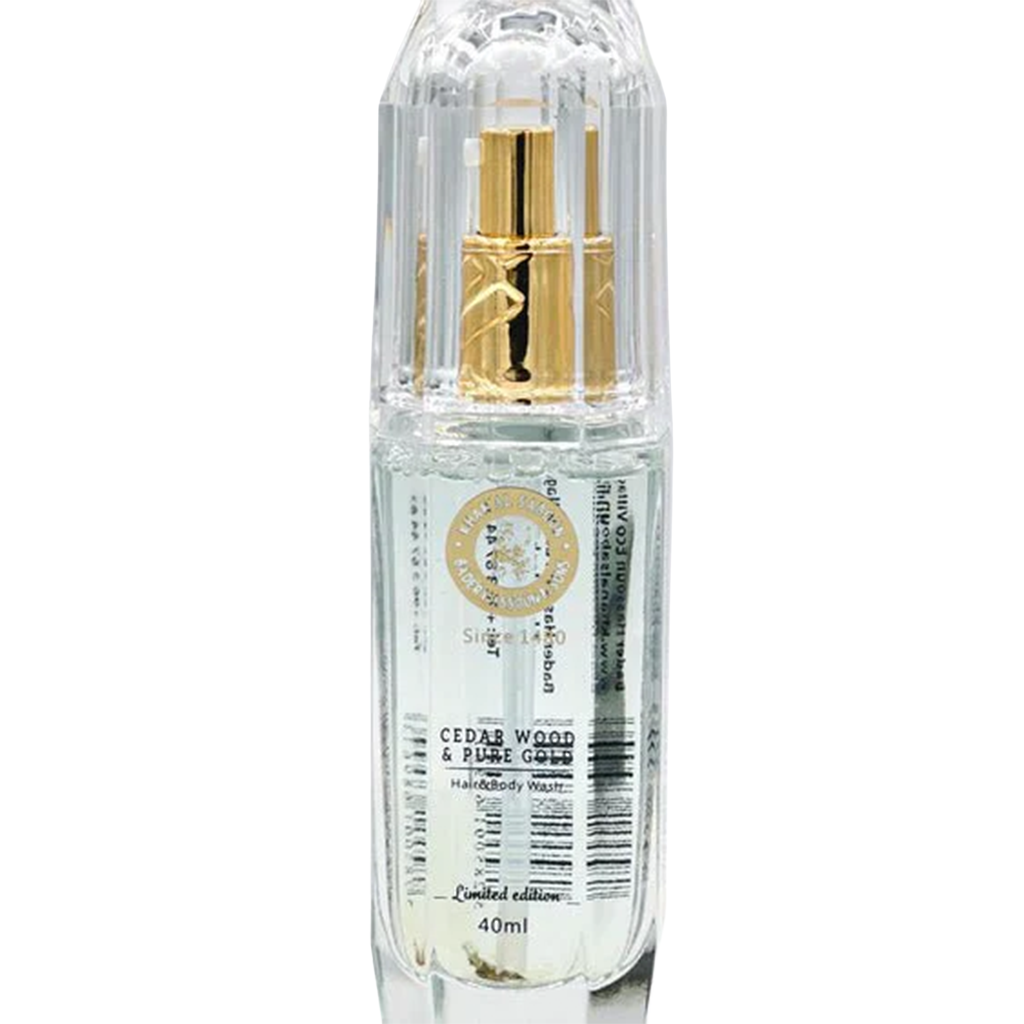 Khan El Saboun Cedar Wood & Pure Gold Hair & Body Wash