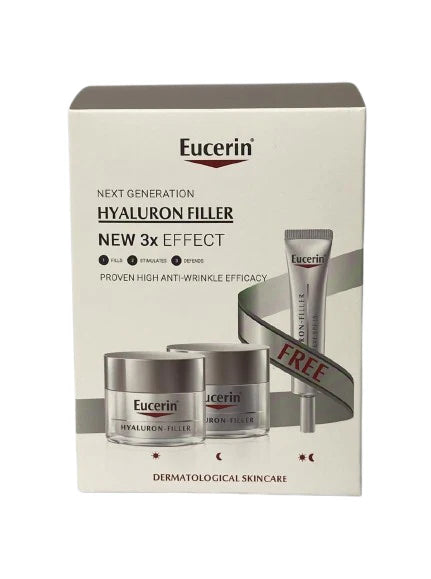 Eucerin coffret hyaluron filler day + night + eye cr dry