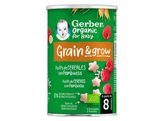 Gerber Org Nutripuffs Raspberry