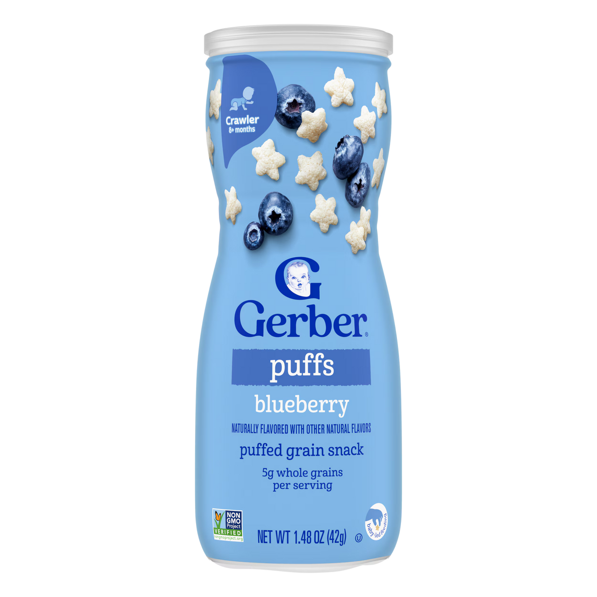 GERBER PUFFS BLUEBERRY 42G