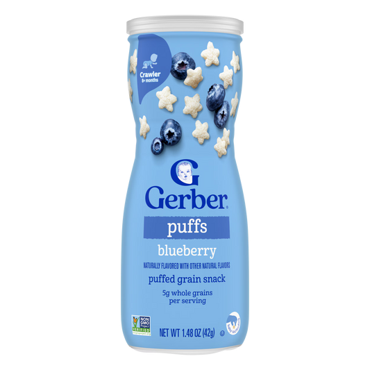 GERBER PUFFS BLUEBERRY 42G