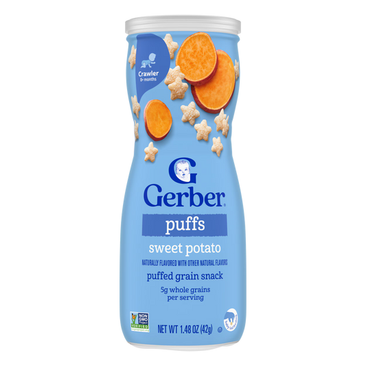 GERBER PUFFS SWEET POTATO 42G
