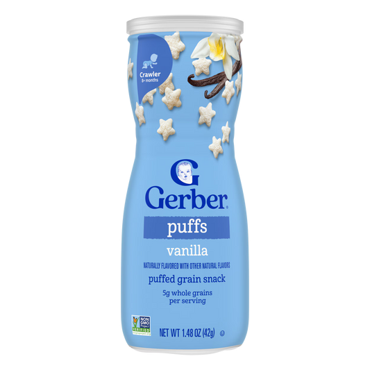 GERBER PUFFS VANILLA 42G