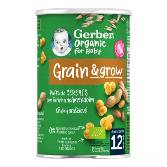 Gerber Org Nutripuffs Peanut