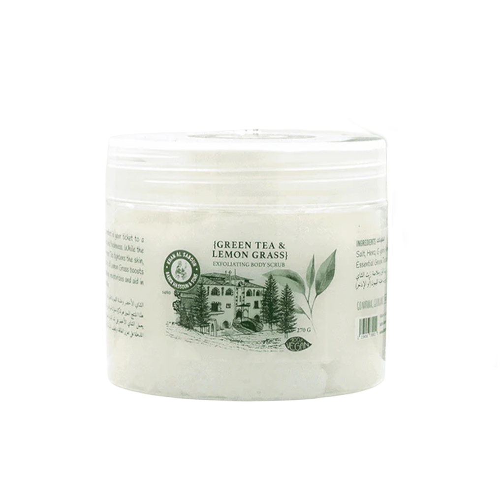 Khan El Saboun.Exfoliating Body Scrub Green Tea & Lemon