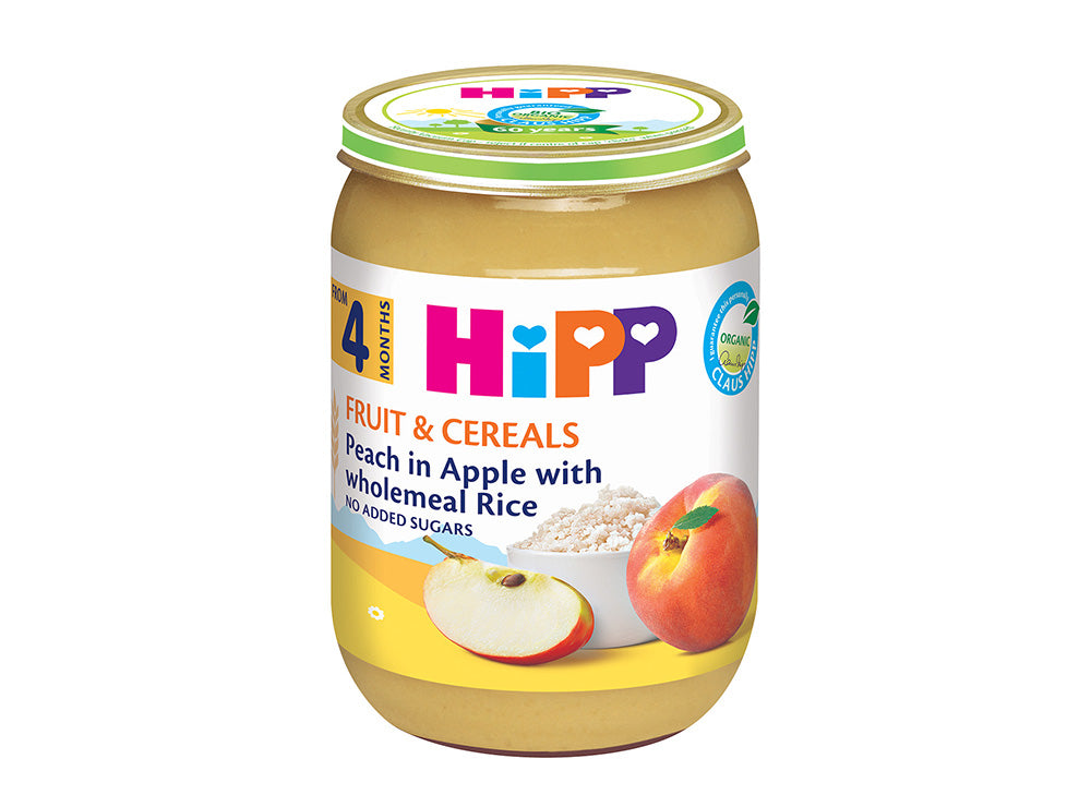 Hipp Peach In App W Rice