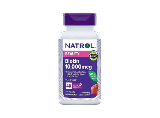 Natrol Biotin 10,000Mcg Strawberry