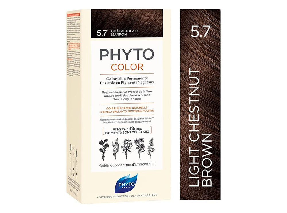 Phyto Hair Color Brown Light Chest Nut Box 5.7