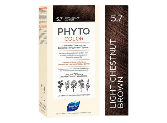 Phyto Hair Color Brown Light Chest Nut Box 5.7