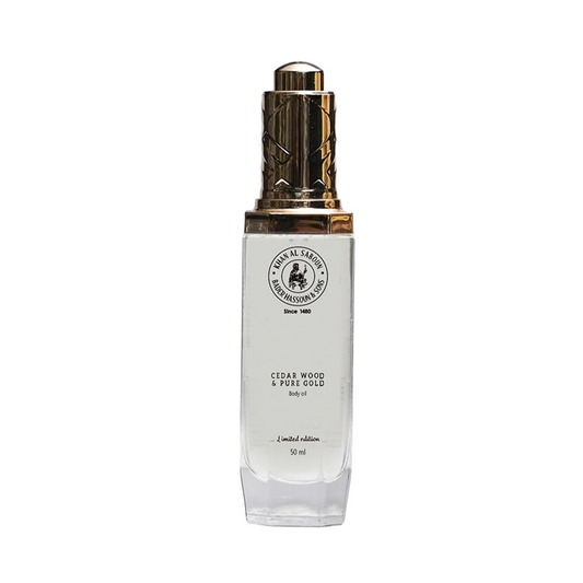 Khan El Saboun Cedar Wood & Pure Gold Body Oil