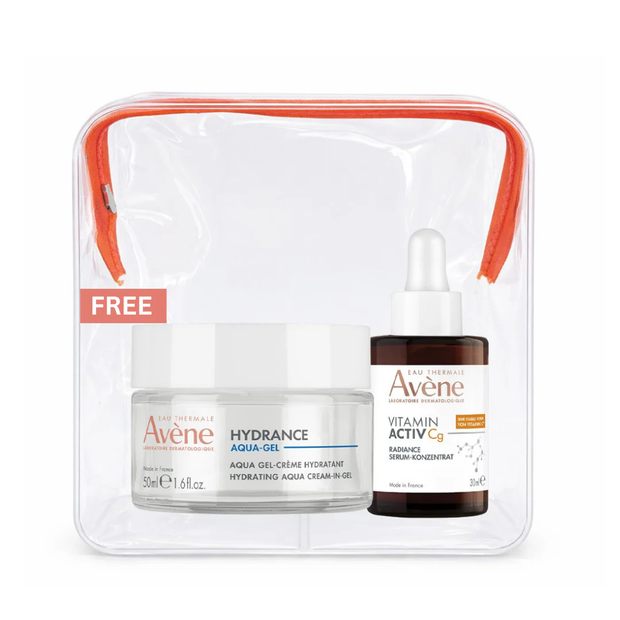 AVENE BAG HYDRANCE AQUA GEL + VIT C ACTIV CG SERUM FREE