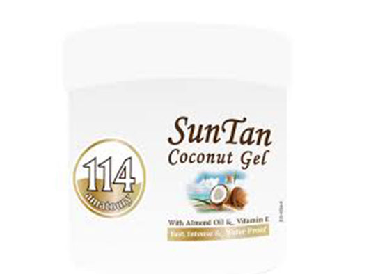 114 Sun Tan Coconut Gel