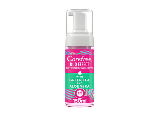 Carefree Duo Effect Foam Green Tea & Aloe Vera