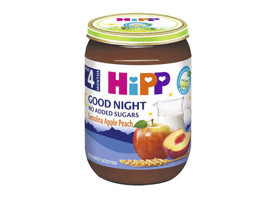 Hipp Good Night Semolina Apple Peach